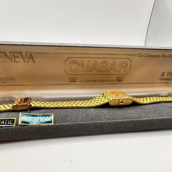 18kt HGE VINTAGE  Ladies Geneva yellow gold watch! - Picture 13 of 15